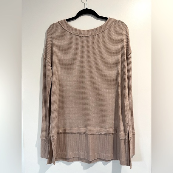 Free People Thermal Taupe Size XS - Picture 2 of 3